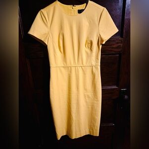 J. Crew Sunny Yellow Short Sleeve Dress, Size 4